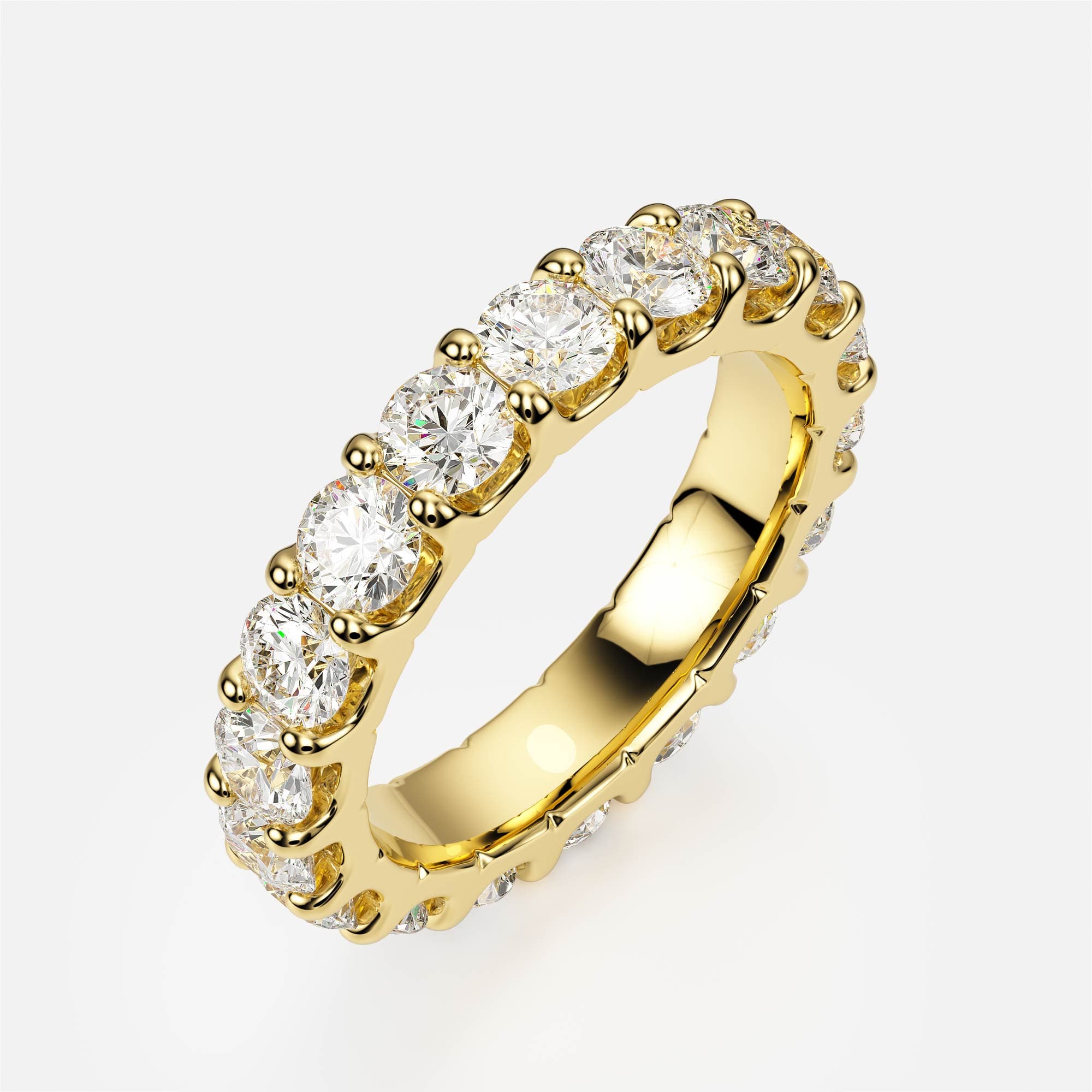Eternity Band — Դեղին ոսկի 585, Կլոր