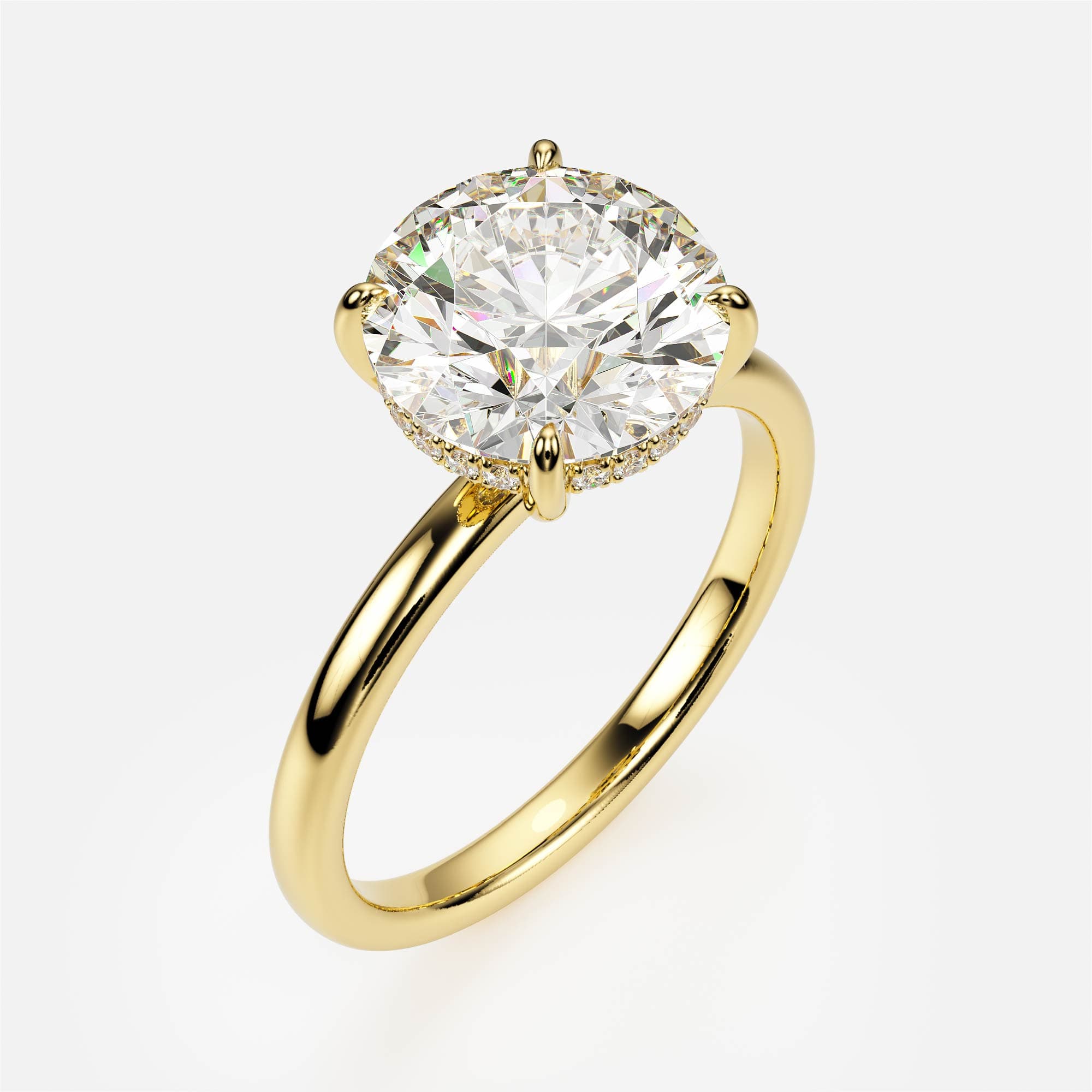 Secret Halo — Yellow Gold 585